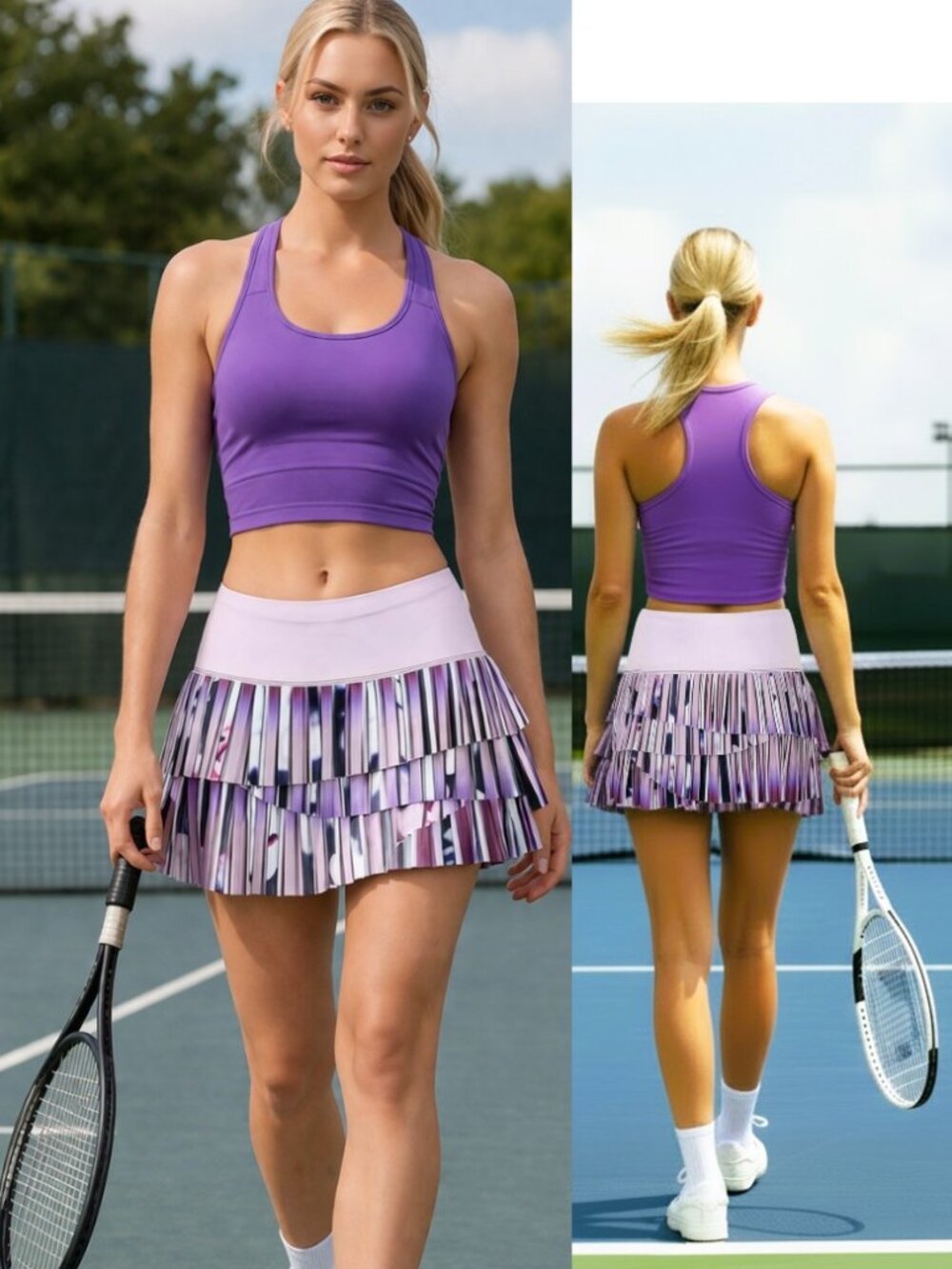 Nwt Lucky In Love Pleated Tier Tennis Skirt Skort Shorts S Small